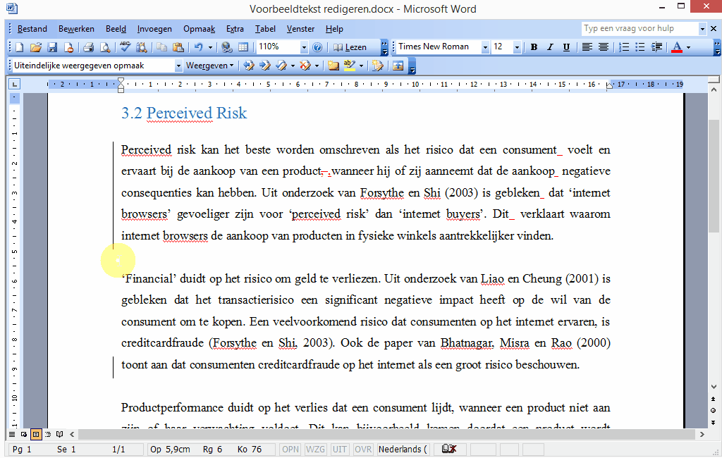 Thesis schrijven in het engels