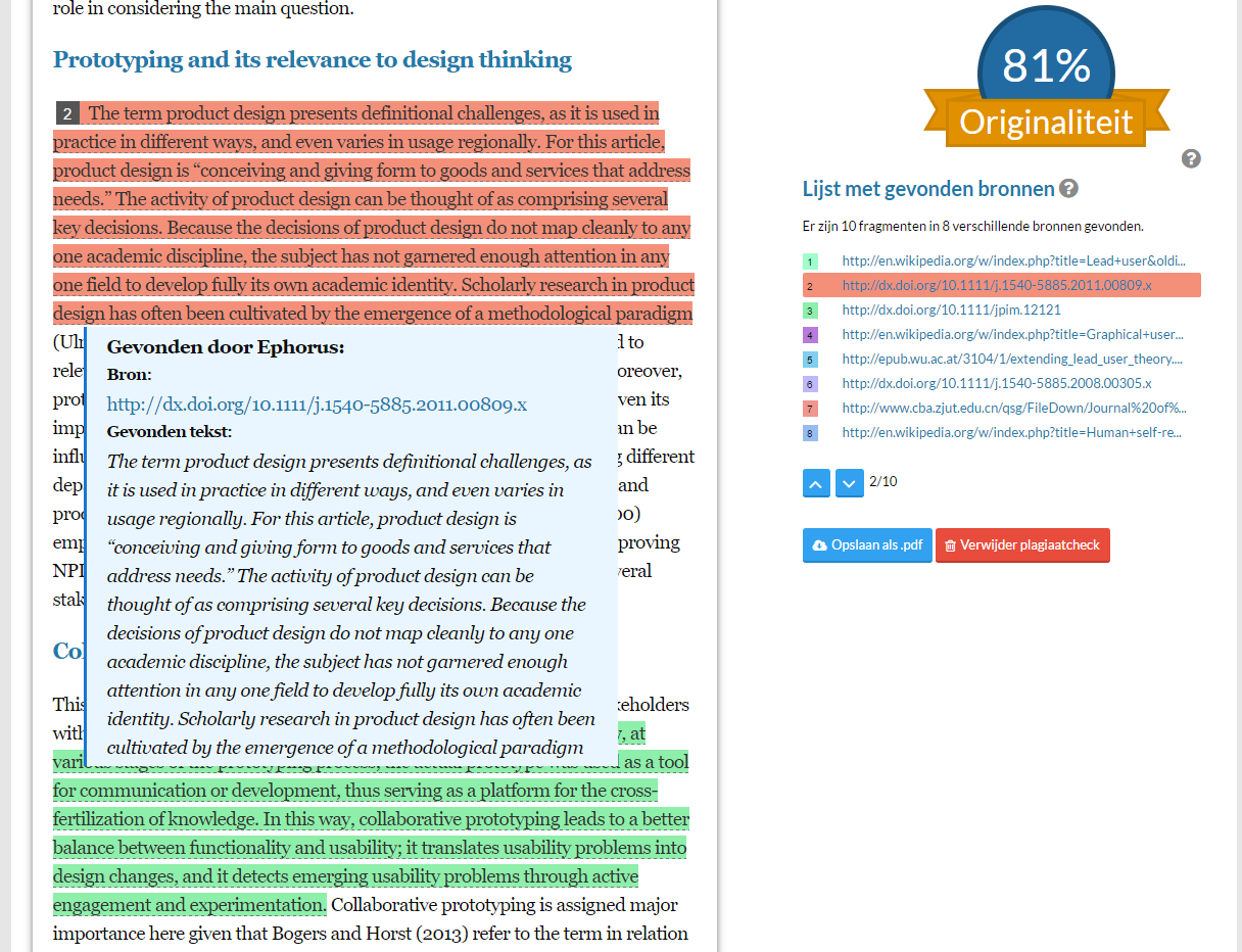 Handleiding Scribbr Plagiaatcheck