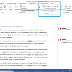 Alle markeringen weergeven Word 2013