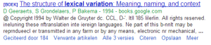 Google scholar zoekresultaat