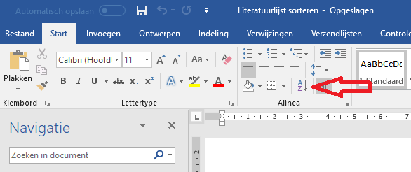 sorteren-start-word