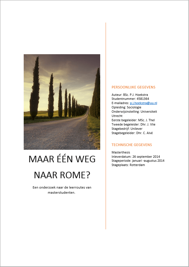 voorbeeld voorblad thesis voorbeeld voorblad thesis