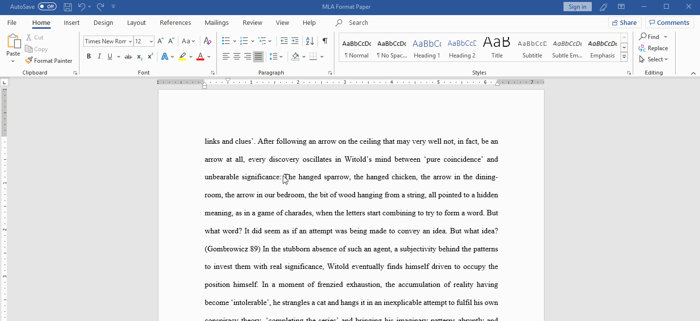 how to site a quote in an essay