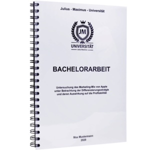 Bachelorarbeit binden Spiralbindung Metall