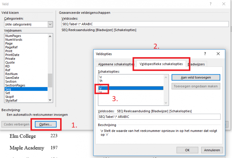 Opsomming en Nummering maken in Word Opsomming en Nummering maken in Word