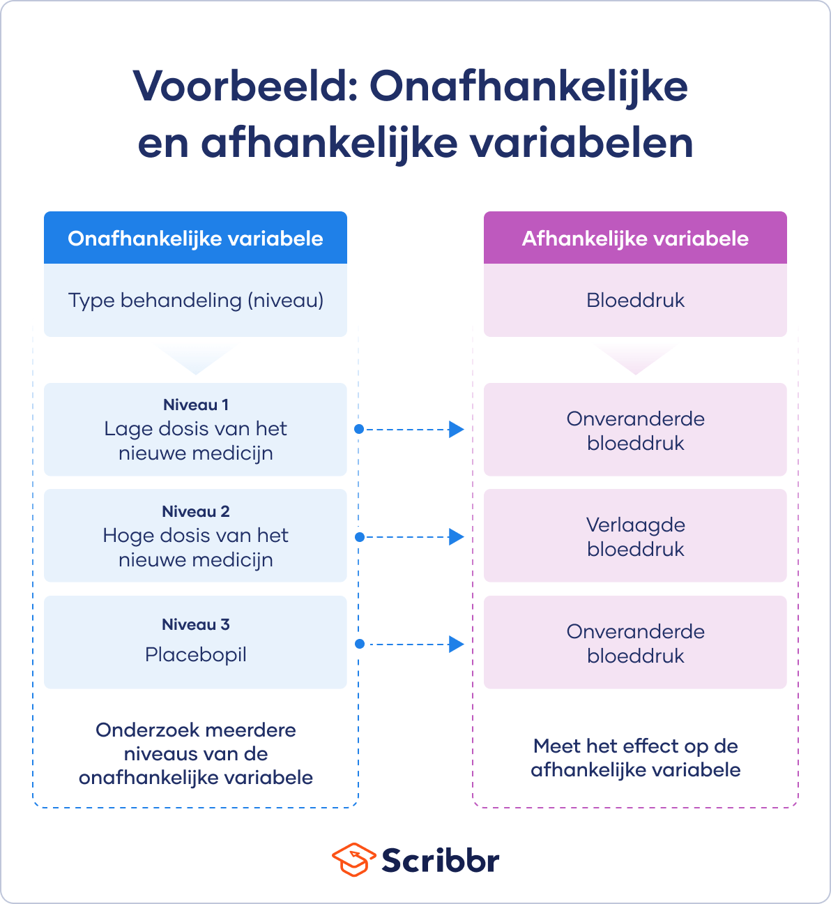 Onafhankelijke en afhankelijke variabelen