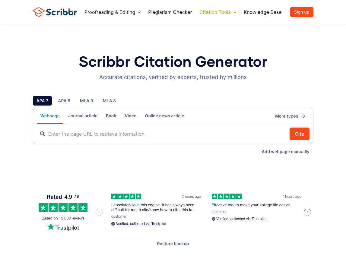 Free Apa Citation Generator Verified By Experts Scribbr