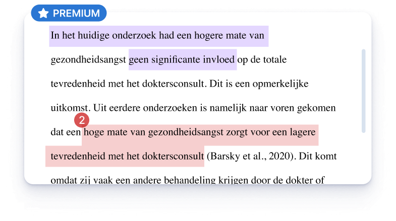 voorbeeld plagiaat controle highlights