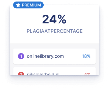 Plagiaatpercentage