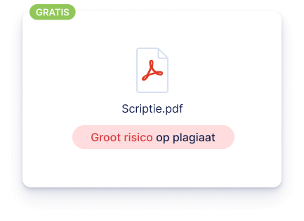 Risico op plagiaat gratis check