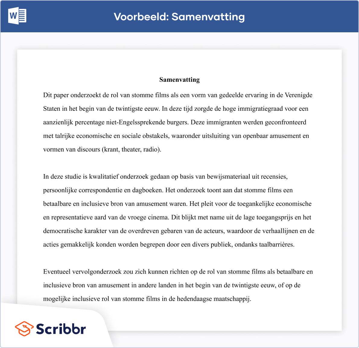 Samenvatting (Abstract) Voor Je Scriptie | Met Voorbeeld