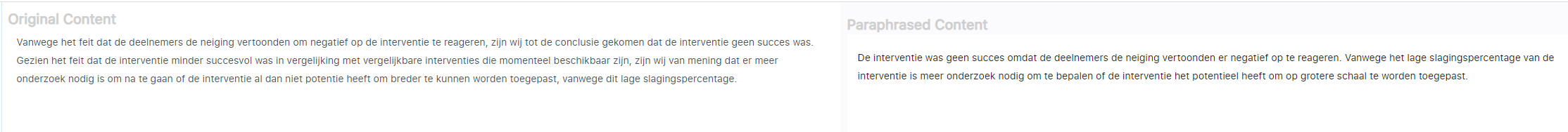 Duplichecker premium parafraseringstool, tekst herschrijver