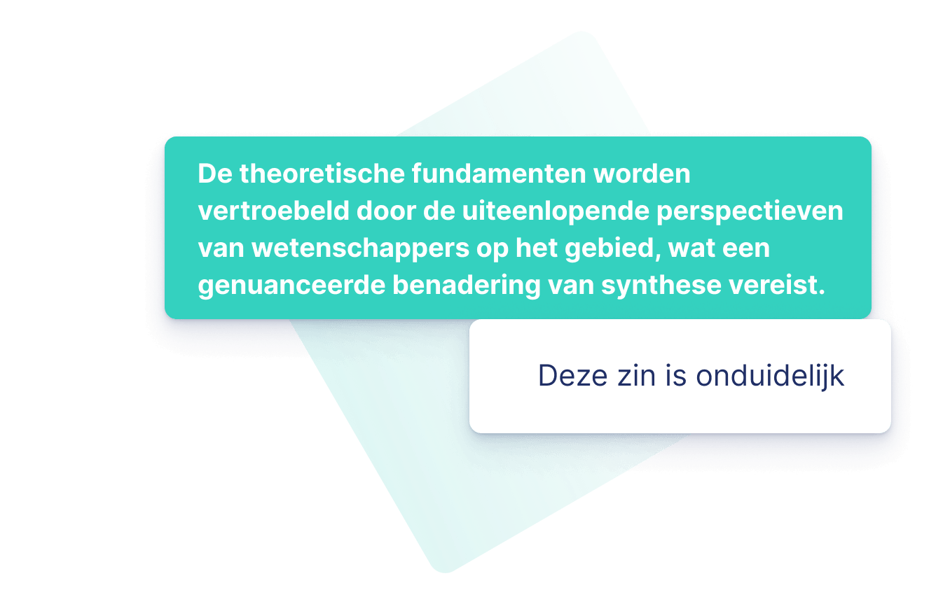 Corrigeer onduidelijke zinnen